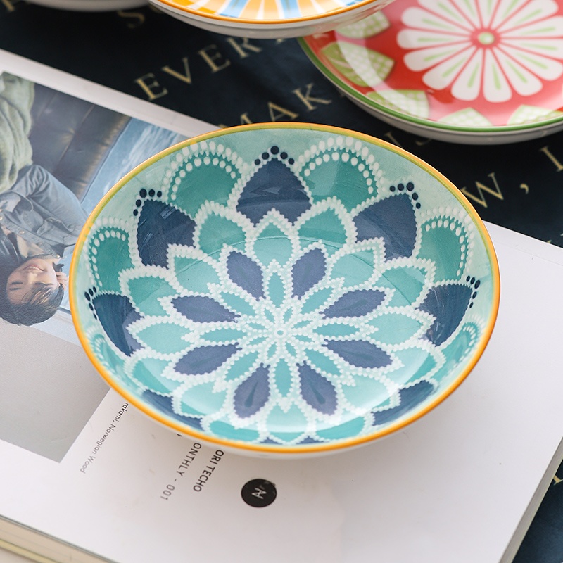 4pc Bohemian Ceramic Plate - S – обзор и цена Kitchen Baking Dishes