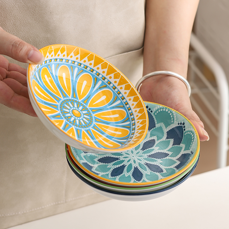 4pc Bohemian Ceramic Plate - S – обзор и цена Kitchen Baking Dishes
