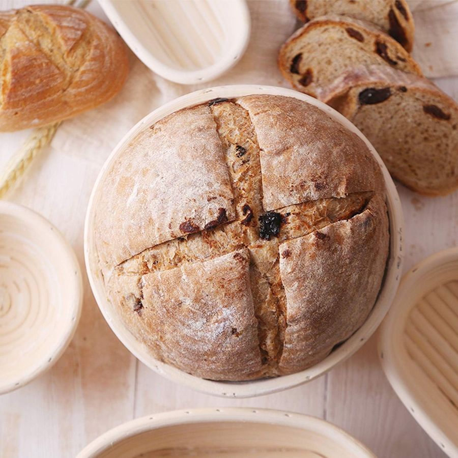 inch Bread Basket Set of 6, Ba – обзор и цена Proofing Basket Banneton