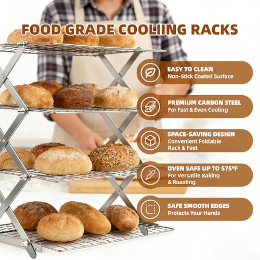 5 Tier Collapsible Cooling Rac – обзор и цена Cooling Rack Wire
