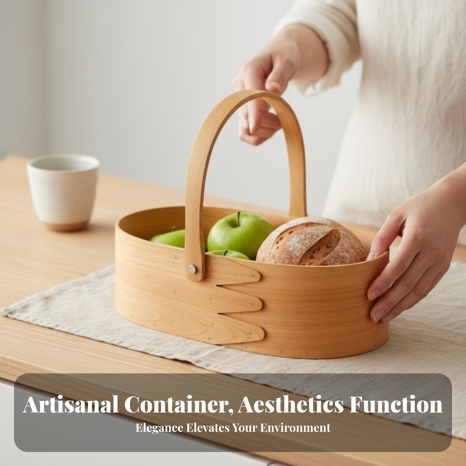 Handled Wood Chip Container Ja – обзор и цена Kitchen Design For Baking